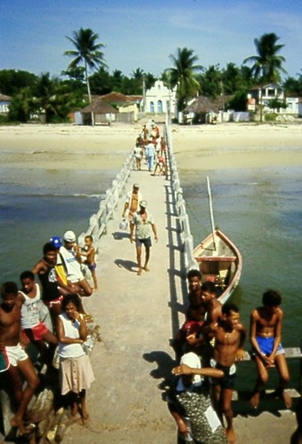 Mit dem Boot unterwegs nach Morro de sao Paulo,Bahia,Brasil