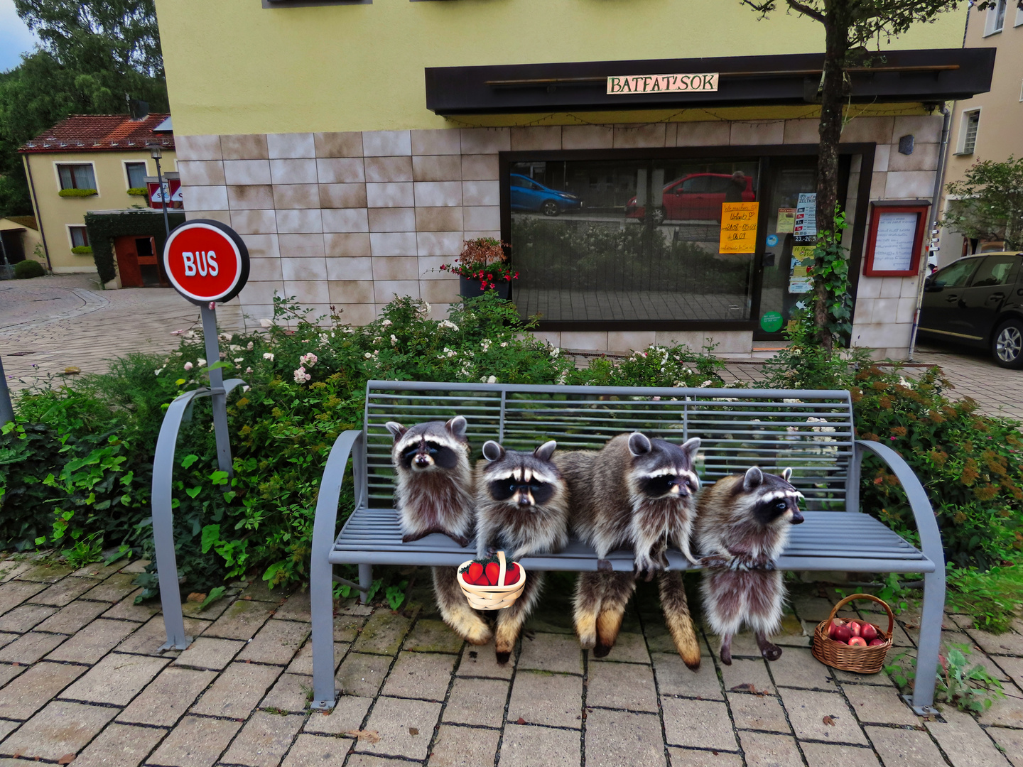 "Mit dem Bus geht es nun nach Hause."