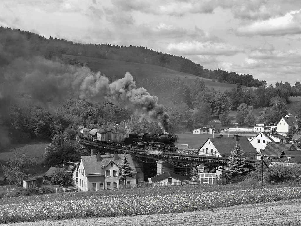 mit dem Dg nach Annaberg-Ortsblick Markersbach