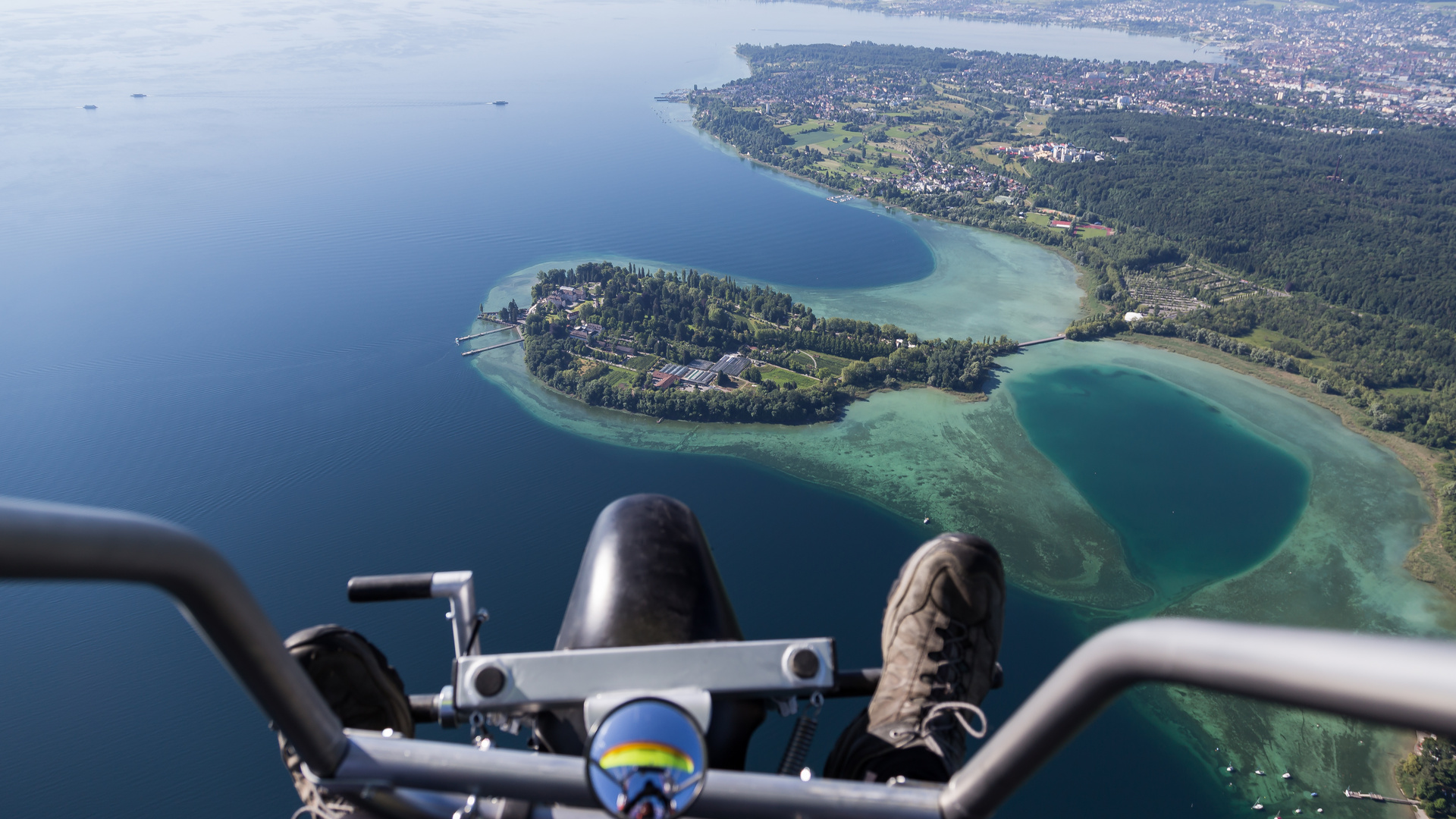 Mit dem "Dreirad" über die Mainau