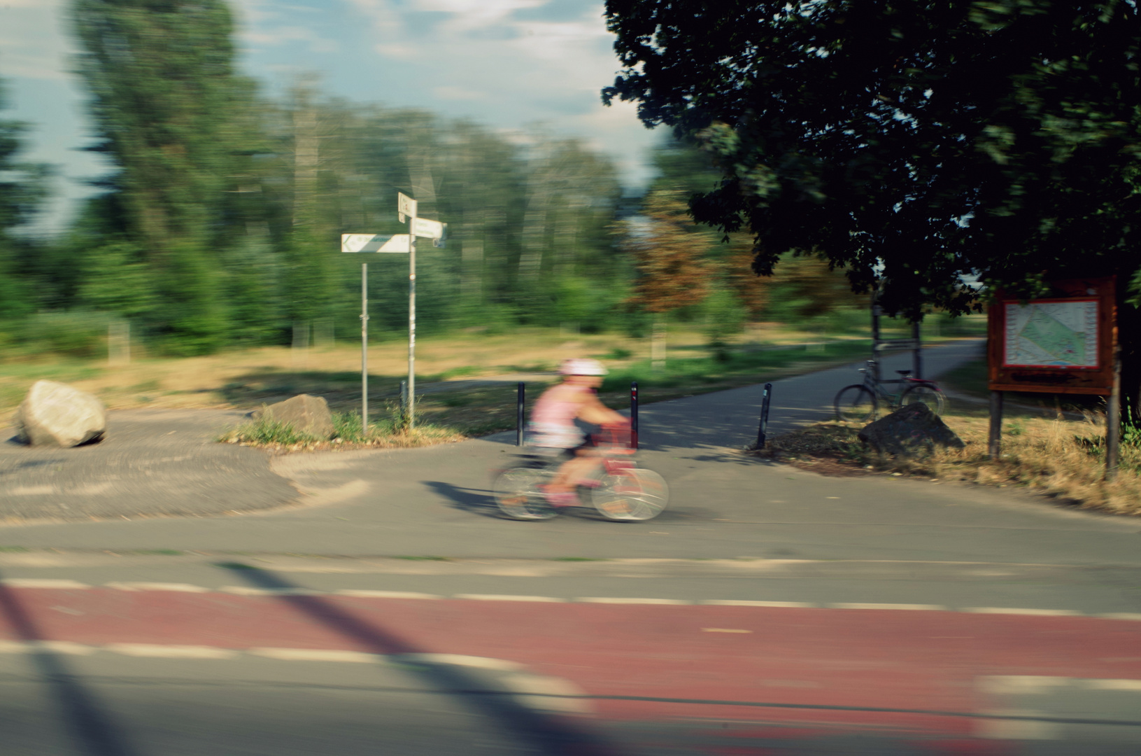 Mit dem Fahrrad