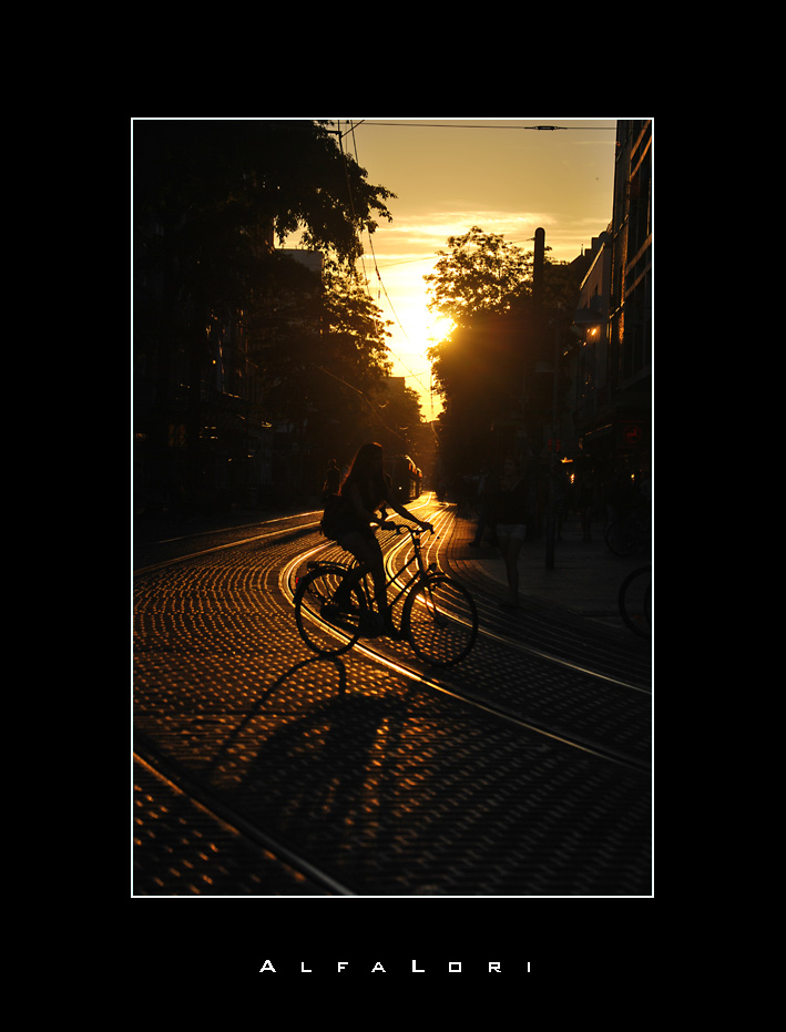 Mit dem Fahrrad durch die Stadt...