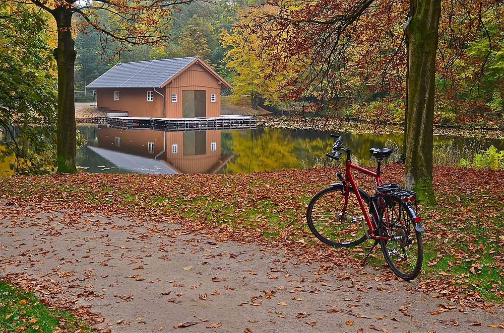 Mit dem Fahrrad in den Bürgerpark