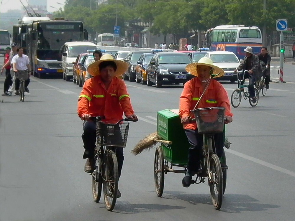 Mit dem Fahrrad in Peking - China