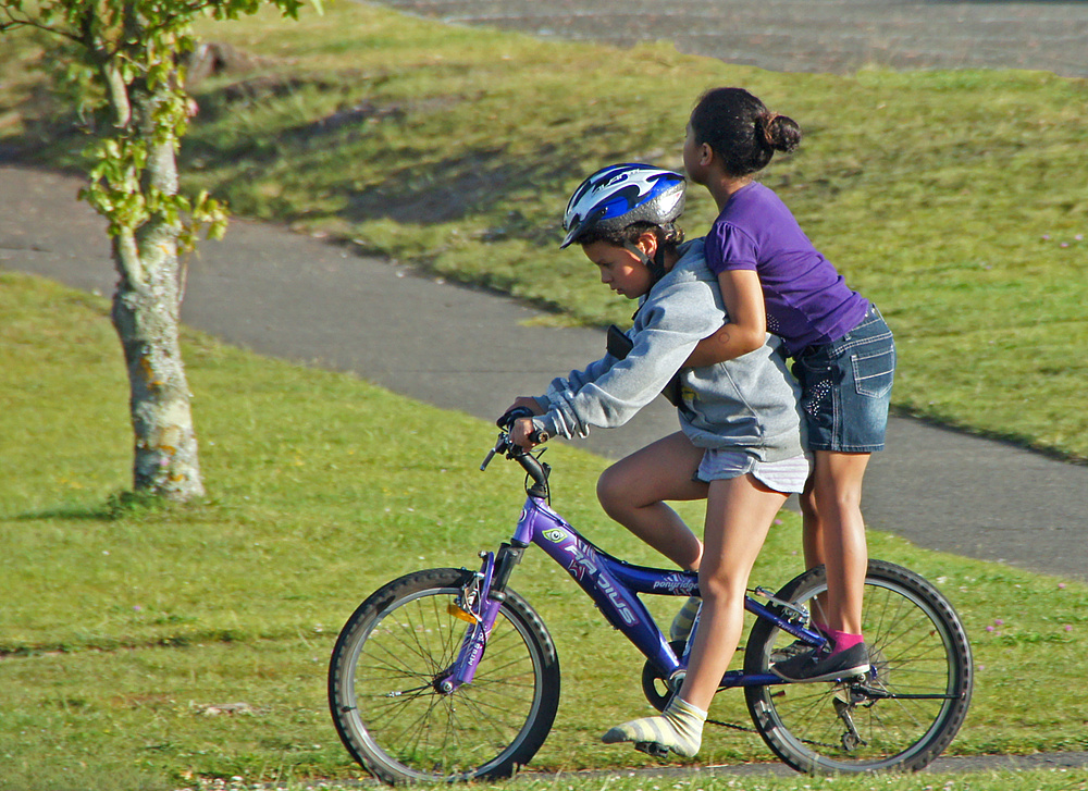 ..mit dem Fahrrad unterwegs..