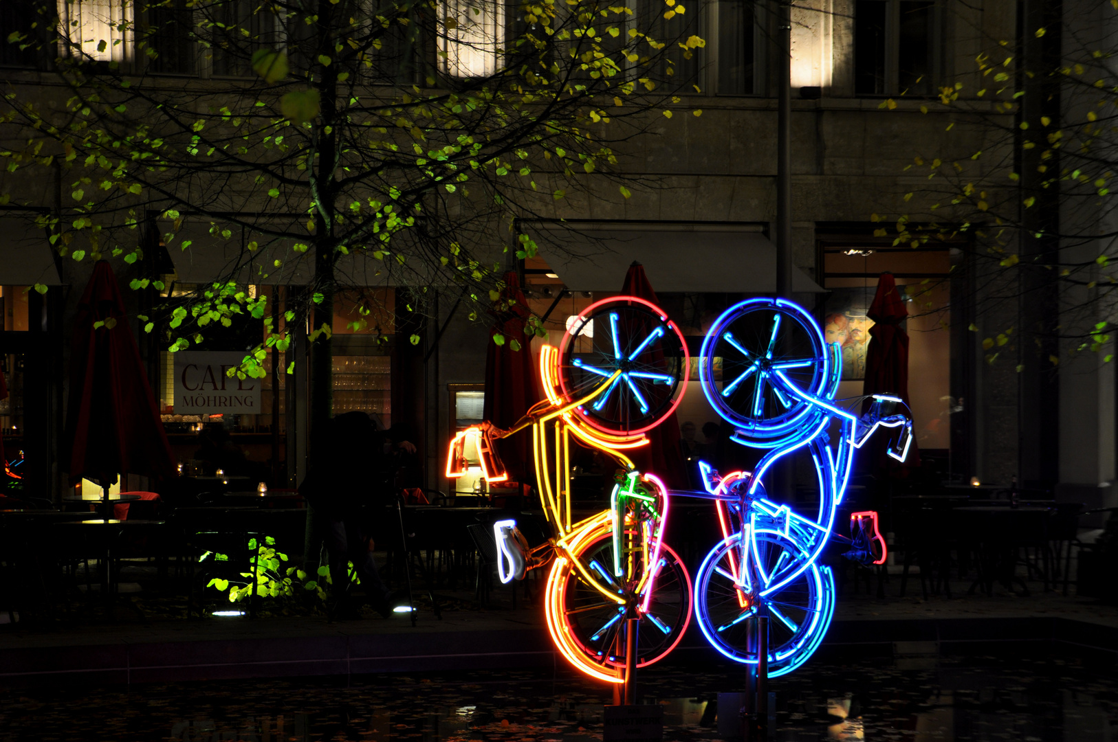 mit dem Fahrrad unterwegs