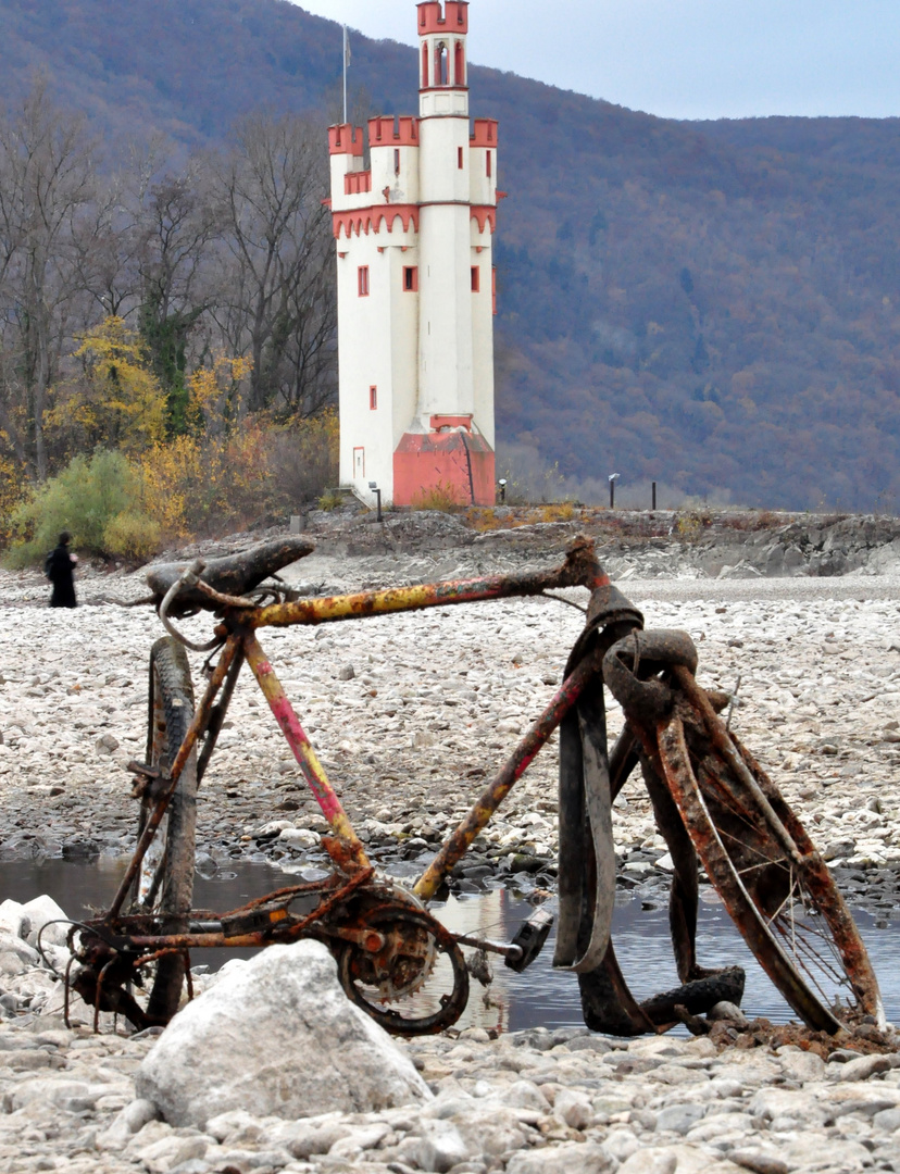 Mit dem Fahrrad zum Binger Mäuseturm