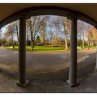 Mit dem Fisheye am Schützenhaus in Bad Berka