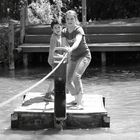 Mit dem Floos über den Rio Grande