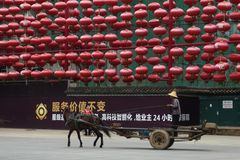 Mit dem Fuhrwerk unterwegs in Kunming