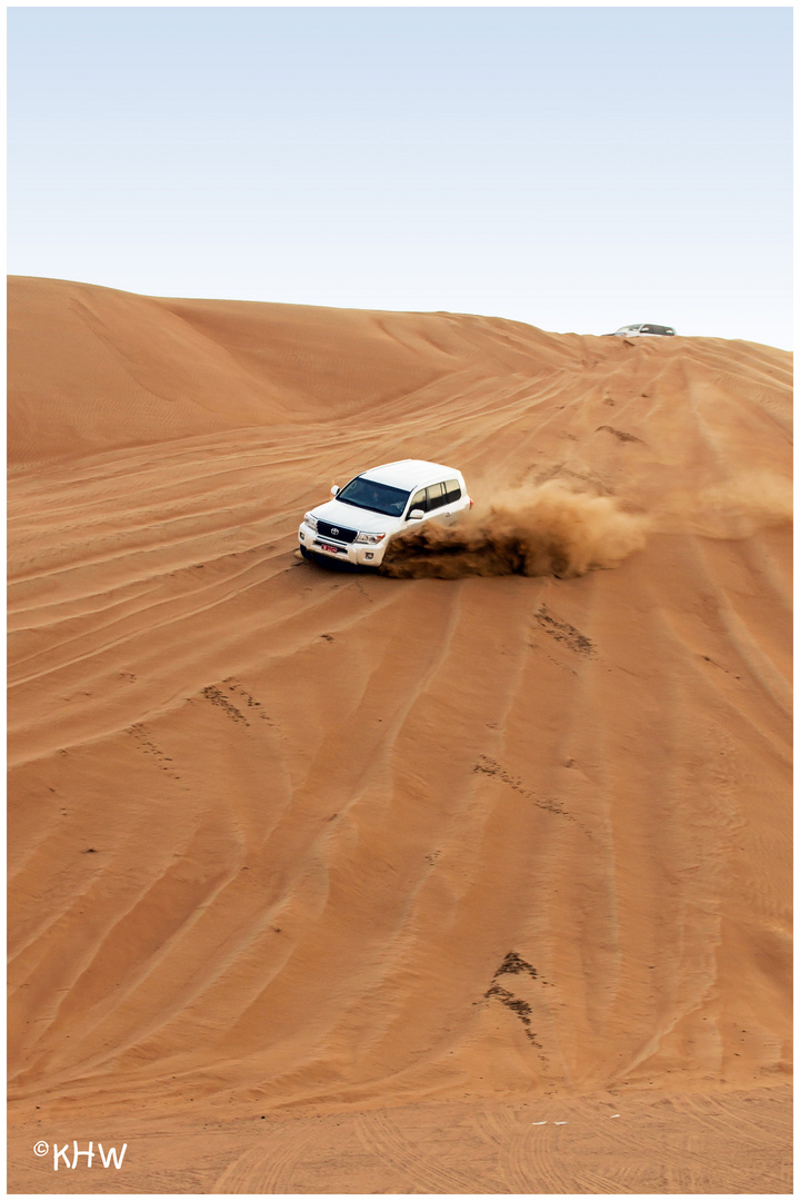 Mit dem Geländewagen durch die Wüste "Wahiba Sands" (Oman)