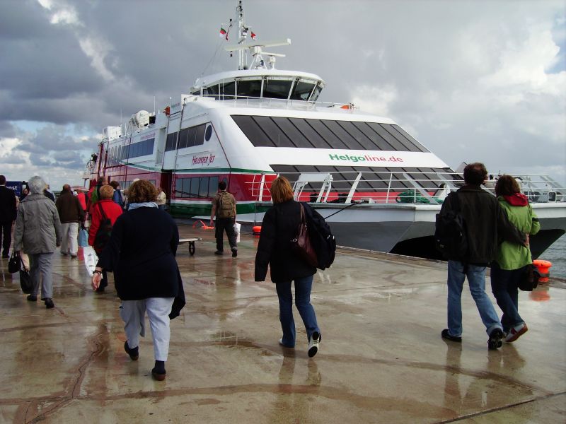 mit dem Halunder Jet nach Helgoland