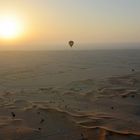 Mit dem Heißluftballon über der Wüste von Dubai