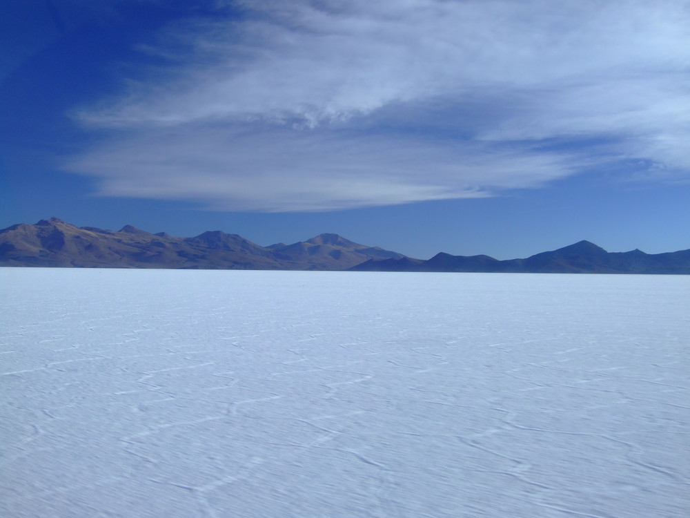 Mit dem Jeep auf dem Salar de Uyuni