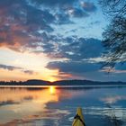 Mit dem Kajak auf dem Waginger see