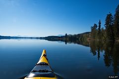 mit dem Kajak auf dem Waginger See 