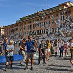 Mit dem Kamerateam auf dem Piazza Navona 