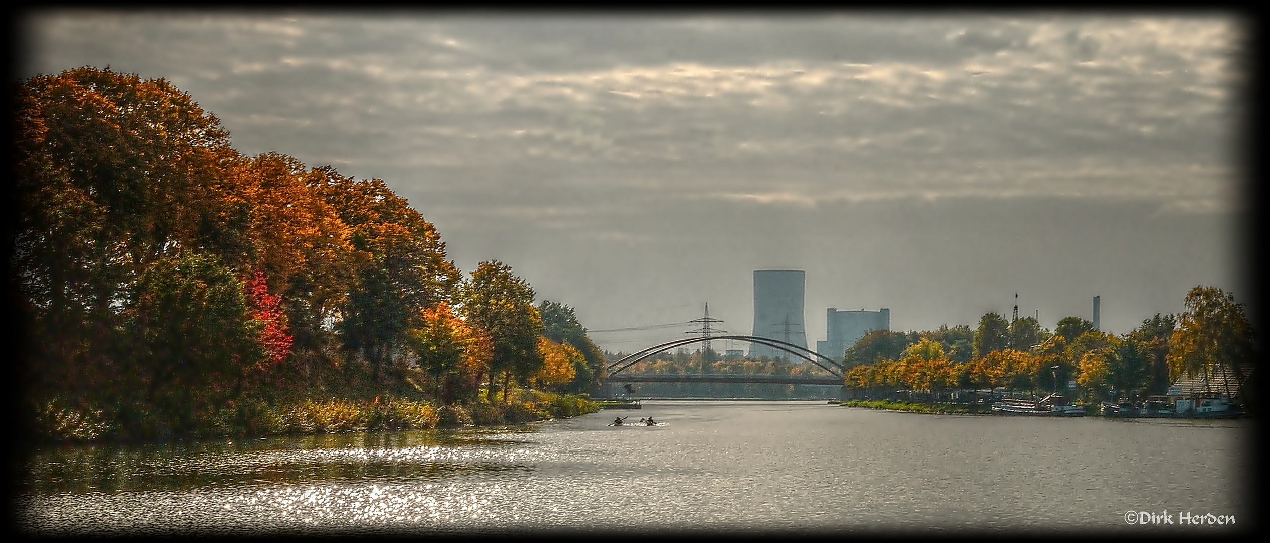 Mit dem Kanu auf dem Kanal