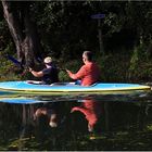 Mit dem Kanu fahren...