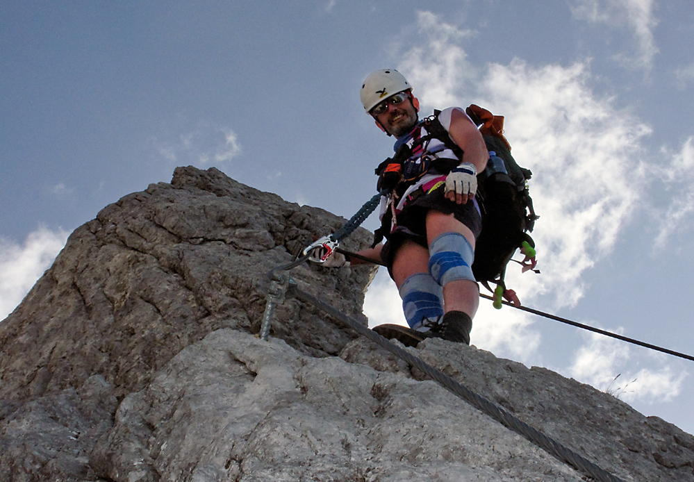 mit dem Klettersteigonkel auf dem Königsjodler