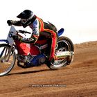 Mit dem Langbahn-Bike auf der Speedwaybahn