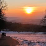 mit dem letzten Sonnenlicht