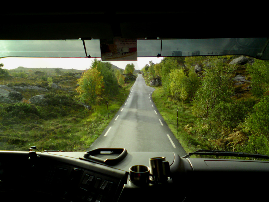 Mit dem LKW durch Norwegen.