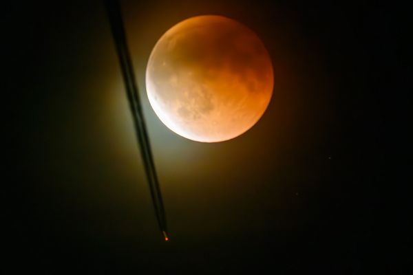 Mit dem Mond war es zwar schwierig, wegen dem Dunstschleier