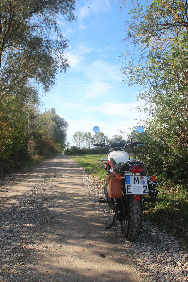 Mit dem Motorrad unterwegs