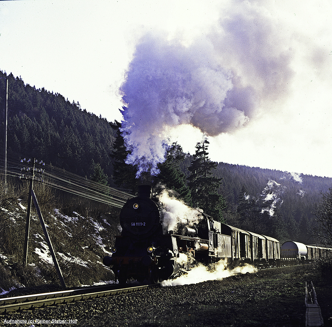 Mit dem Nahgüterzug 64550 durch den Thüringer Wald