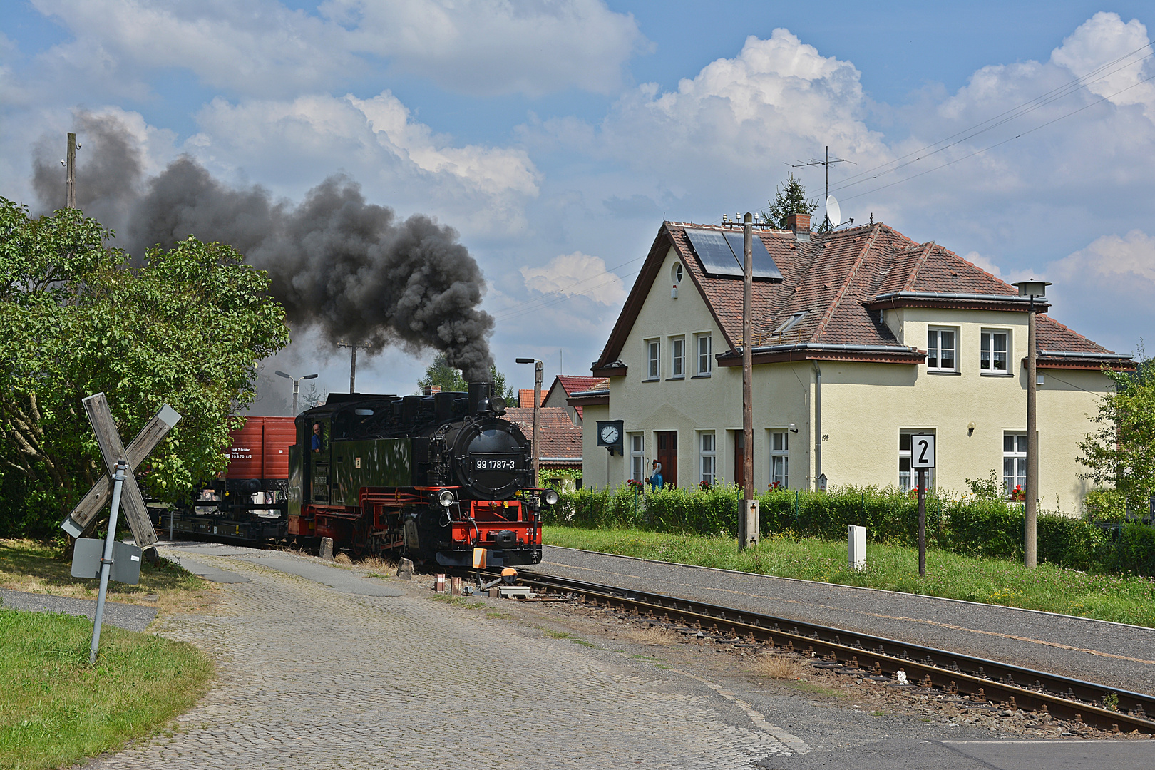 Mit dem Ng 802 zwischen Olbersdorf-Oberdorf und Bertsdof