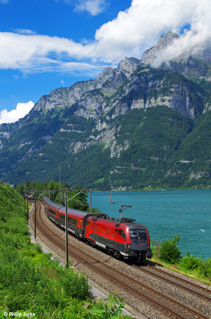 Mit dem Railjet an den Walensee