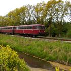 Mit dem " Roten Brummern " in Ostfriesland