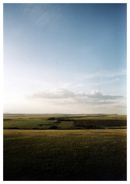 mit dem rücken zu den klippen von beachy head