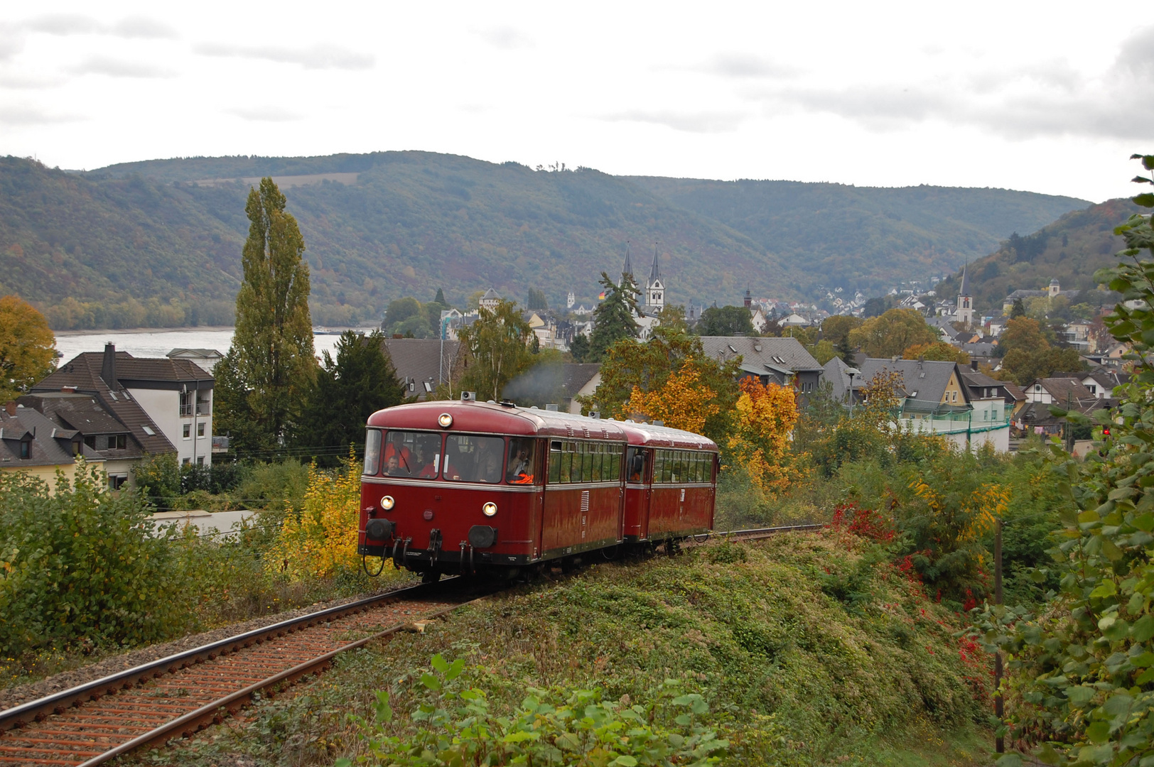 Mit dem Schienenbus auf der Steilstrecke