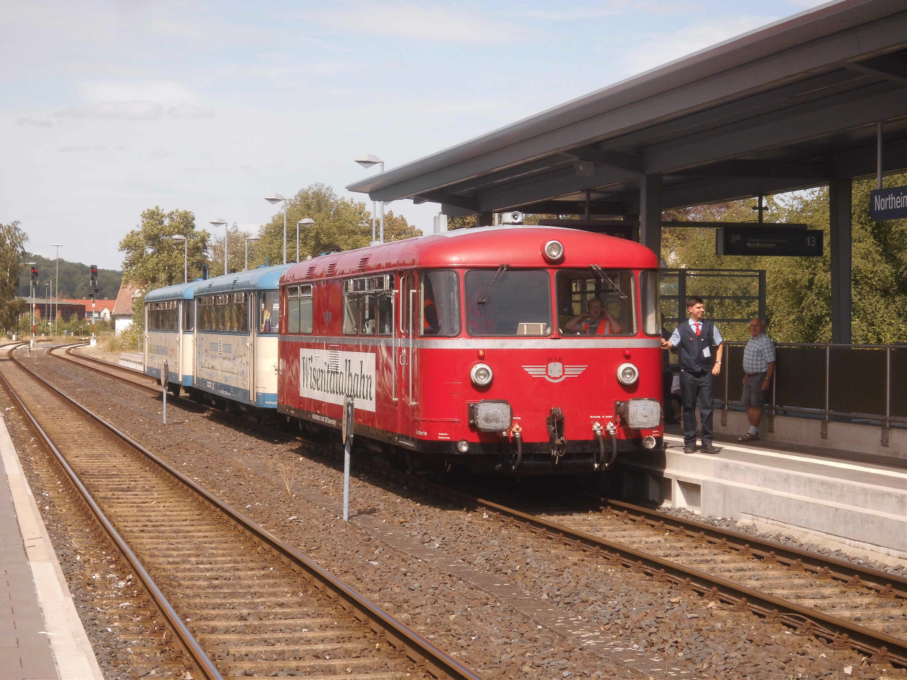 Mit dem Schienenbus der Wisentatalbahn zurück nach Nordhausen 1.