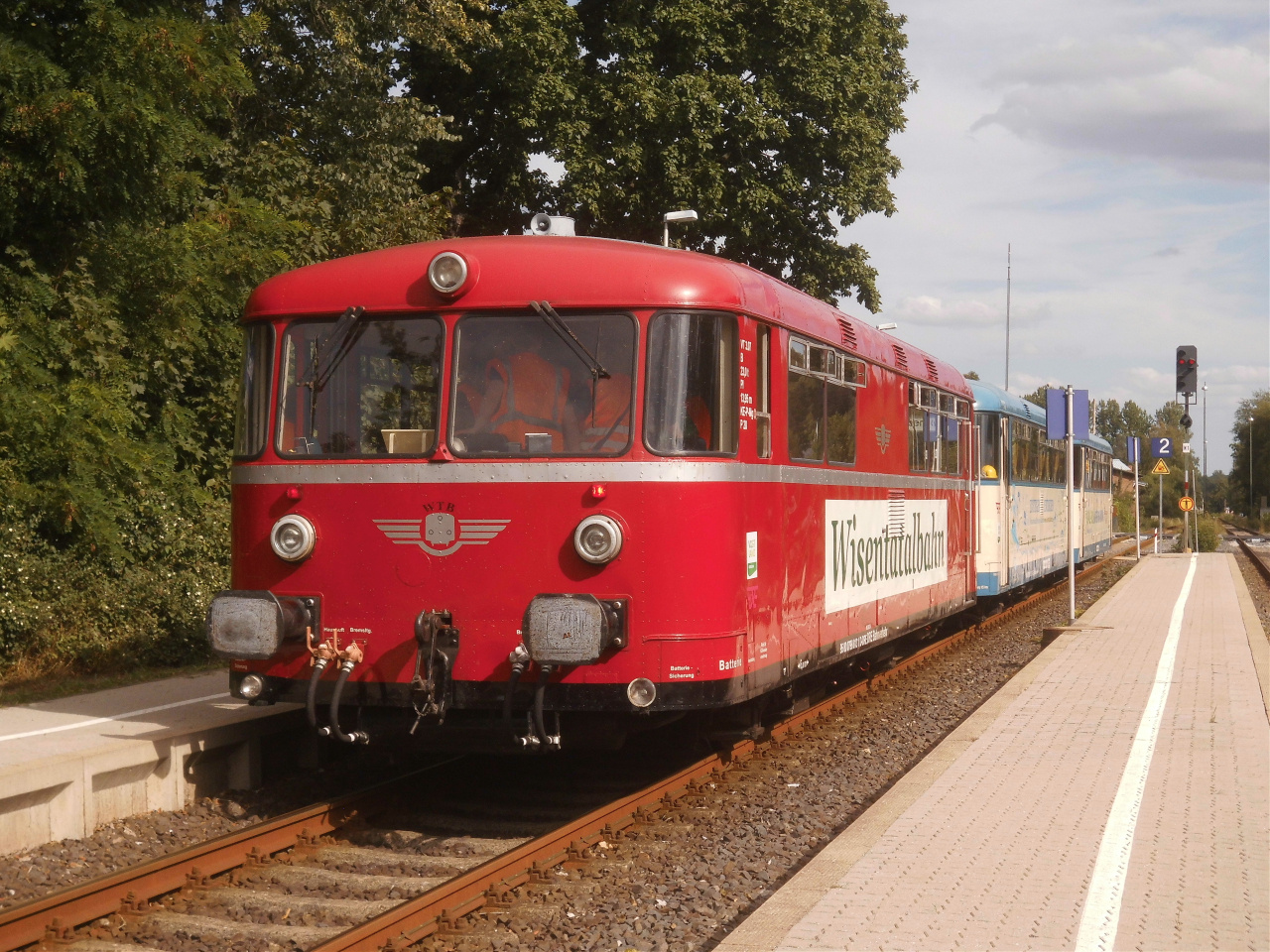 Mit dem Schienenbus der Wisentatalbahn zurück nach Nordhausen 2.