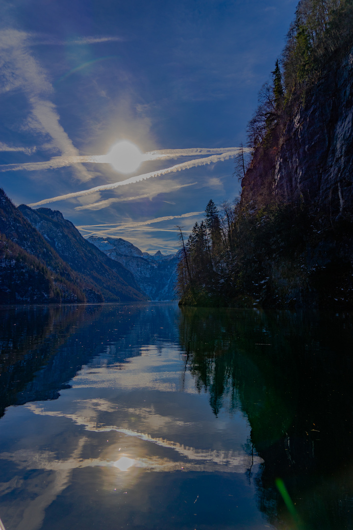 Mit dem Schiff über den Königssee - Jan.2018