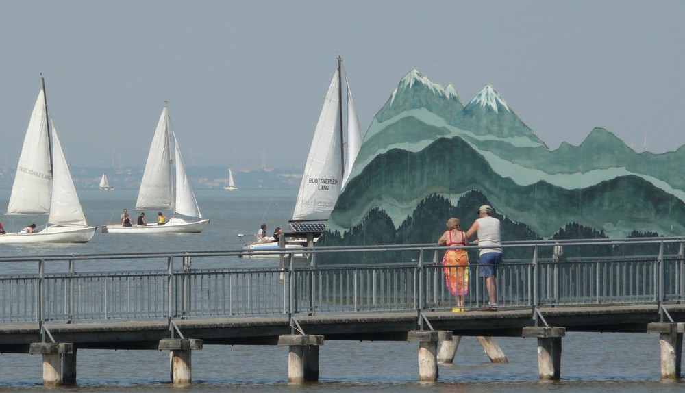 Mit dem Segelschiff in die Berge