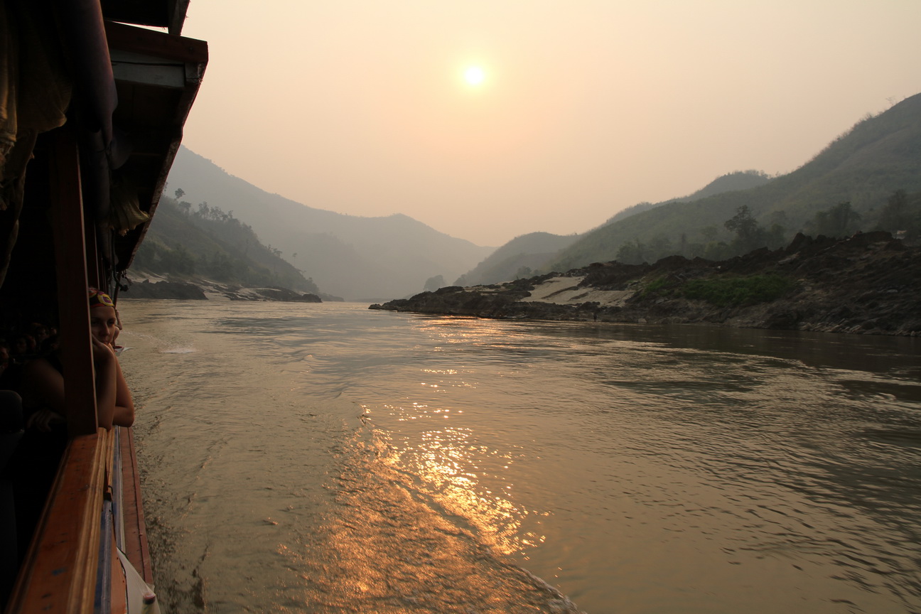 mit dem Slow Boat auf dem Mekong