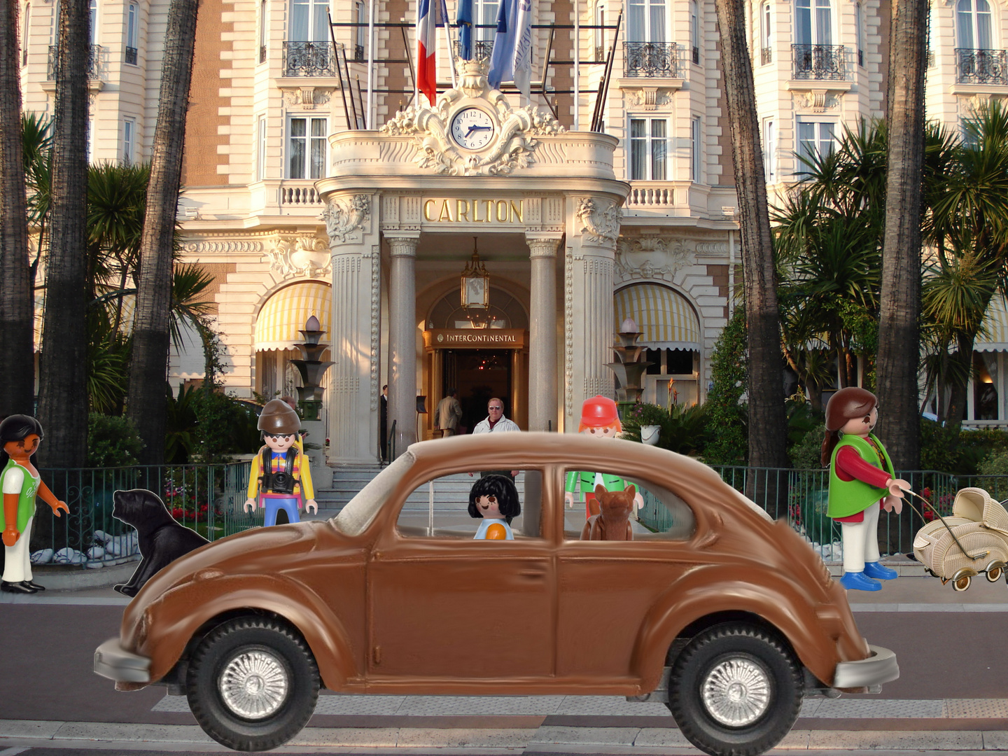 Mit dem VW1303 Käfer in Cannes 