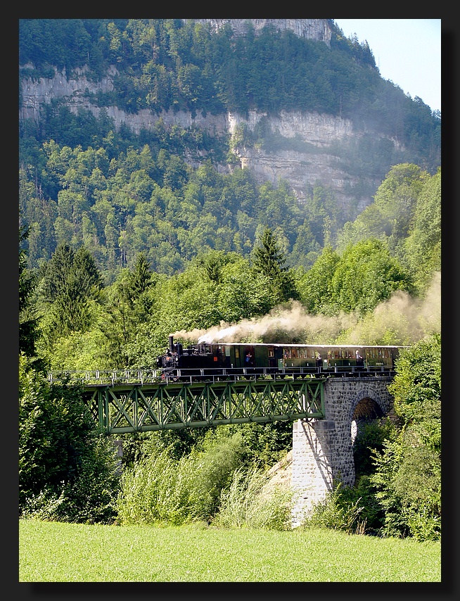 Mit dem Wälderbähnle über die Bregenzerach