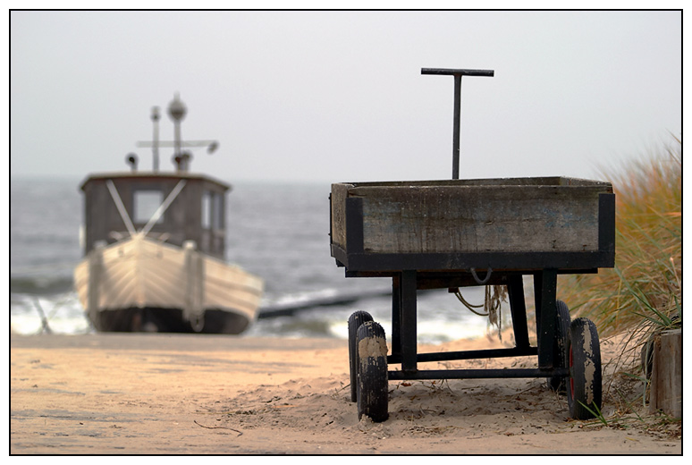 Mit dem Wagen zur Yacht...