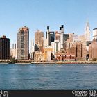 Mit dem Water Taxi auf dem East River vor Midtown Manhattan