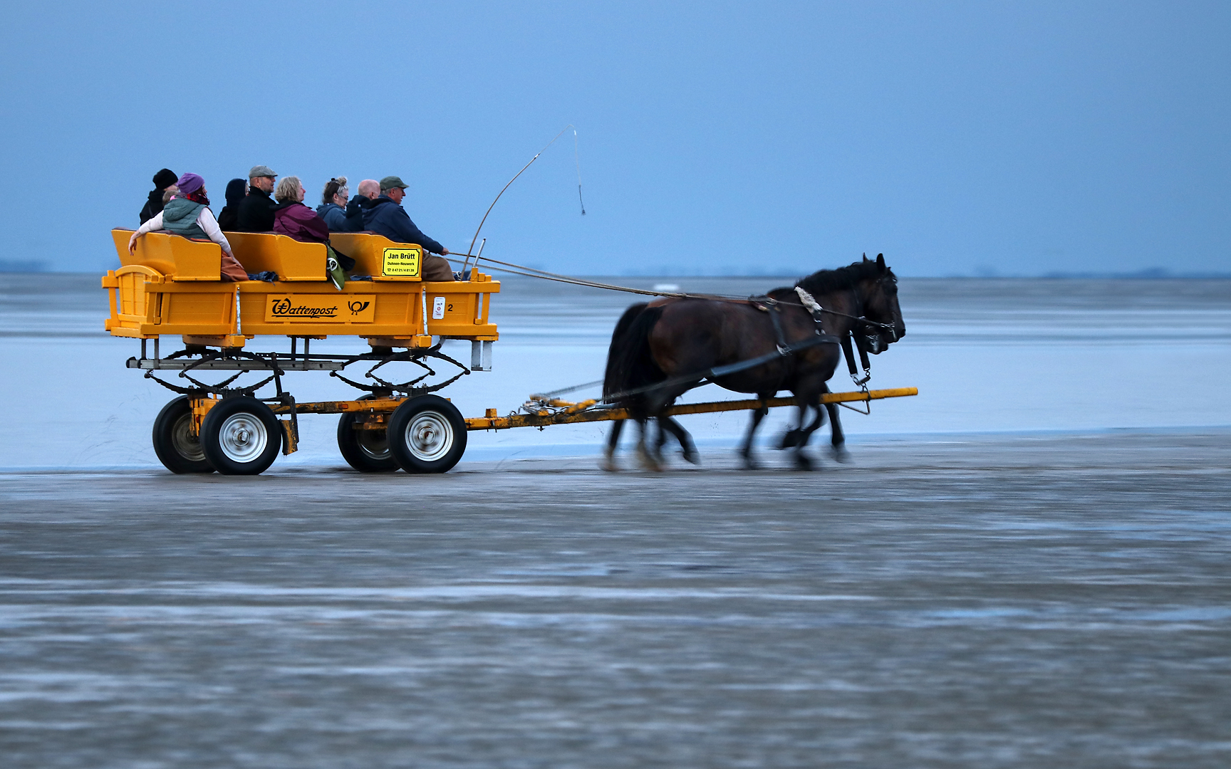 Mit dem Wattwagen durch´s Watt...