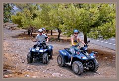 Mit den Motorrad Quads durch Kreta