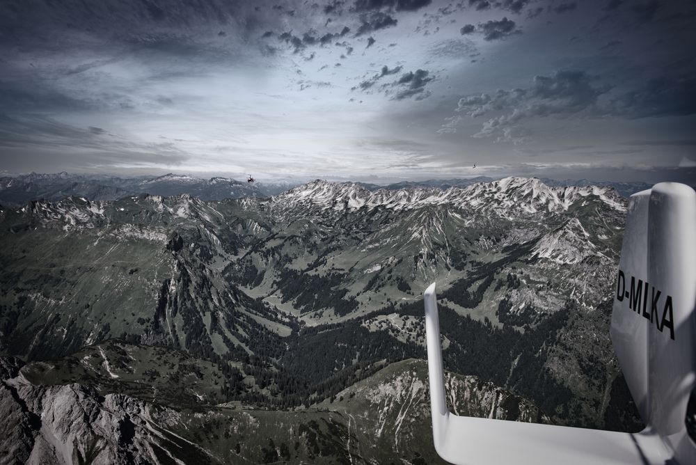 Mit den Tragschraubern  in den Alpen