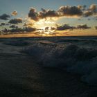 Mit den Wellen in den Sonnenuntergang Varadero-Kuba