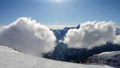 Mit den Wolken auf Augenhöhe....