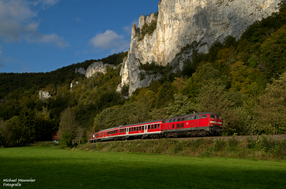 Mit der 218 durch das Donautal